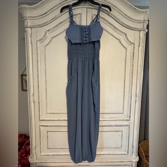 Three Bird Nest Blue Jumpsuit - Picture 4 of 6